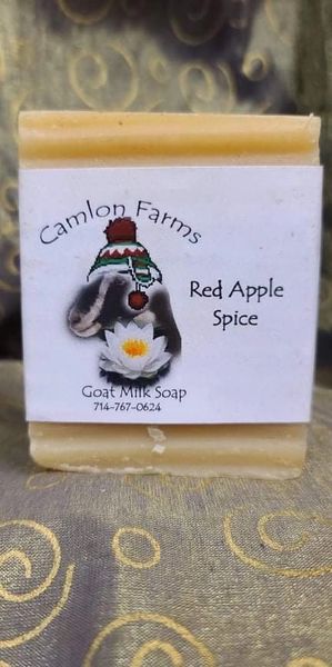 Red Apple Spice Goat Milk Soap by Camlon Farm