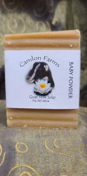 Baby Powder Goat Milk Soap by Camlon Farm