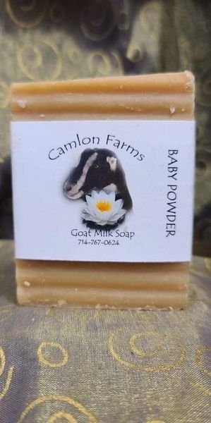 Baby Powder Goat Milk Soap by Camlon Farm