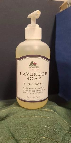 Provence Lavender 3-in-1 Soap by 123 Farms Organics