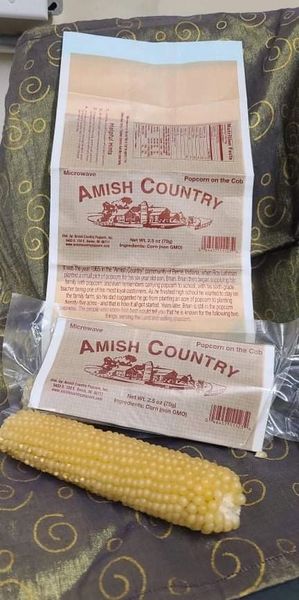 Amish Country Popcorn on the Cob