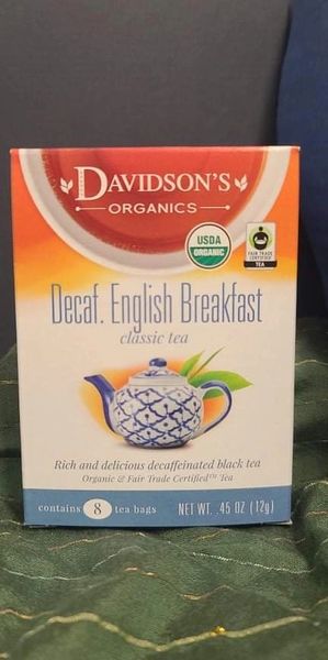 Davidson’s Organic decaffeinated English Breakfast Tea
