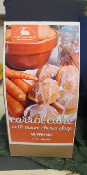 Carrot Cake with Cream Cheese Muffin Mix By Rabbit Creek