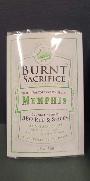Memphis BBQ Rub and Spices by Burnt Sacrifice