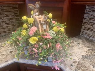 Bunny and Slide Centerpiece