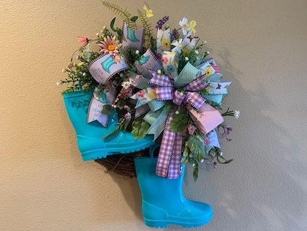 Rain Boots Wreath