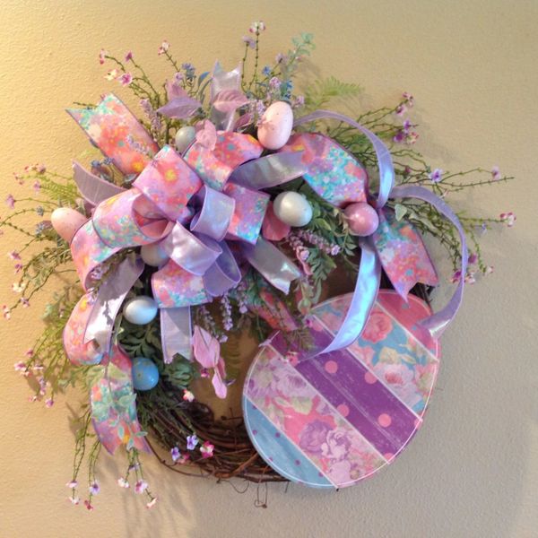 Pastel Easter Egg Wreath