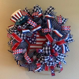 Patriotic Star Flag Wreath