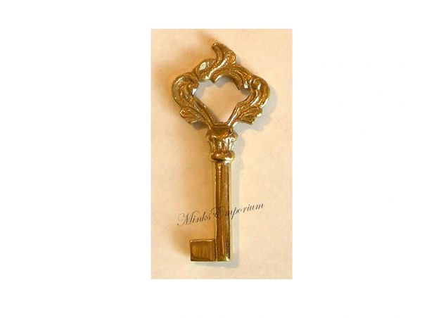 Solid Brass Elegant Skeleton Key