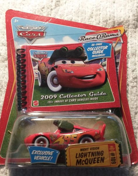 Disney Pixar Cars Race O Rama Exclusive Night Vision Lightning McQueen #109  READ