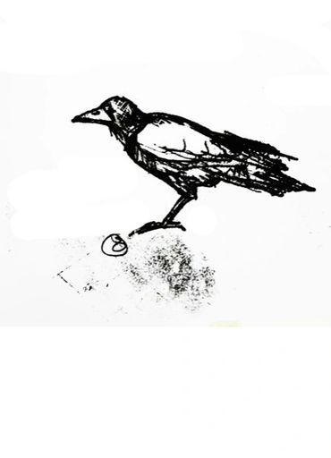 rook ink mono print the shaw