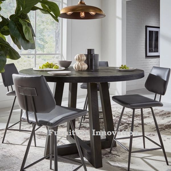 Vinson Swivel Stool Set of 2 - Thumbnail 2