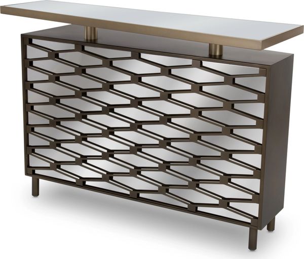 Skew Free standing Bar Hex Pattern Elite Modern l Furniture Innovation
