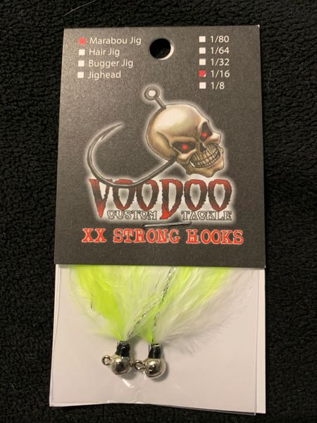 VooDoo Marabou Jig 1/16oz 2 pack