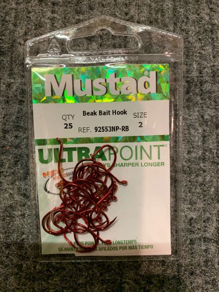 Mustad UltraPoint 92553NP 1X Strong Octopus Bait Fishing Hook