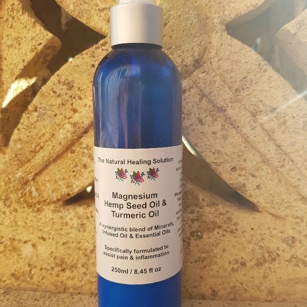 Magnesium, Hemp Seed & Turmeric Oil 250ml