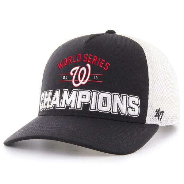 Washington Nationals New Era 2019 World Series Champions MVP Adjustable  Trucker Hat - Black/White