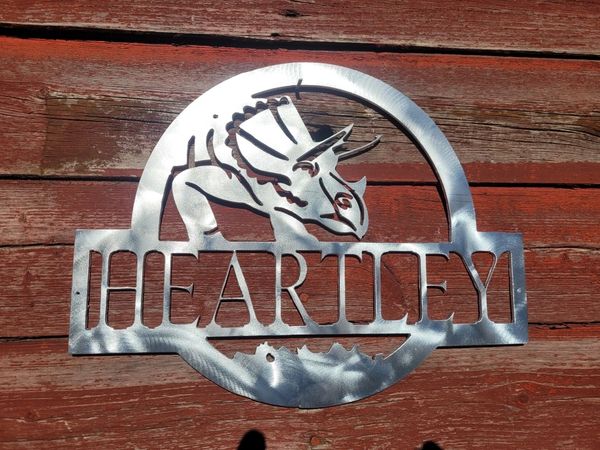 Triceratops name sign
