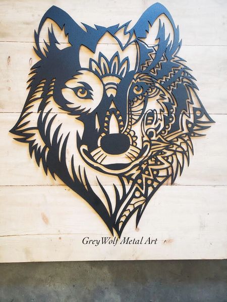 Wolf Head Art