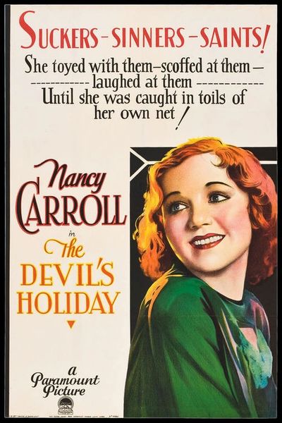 Devil's Holiday (1930) DVD