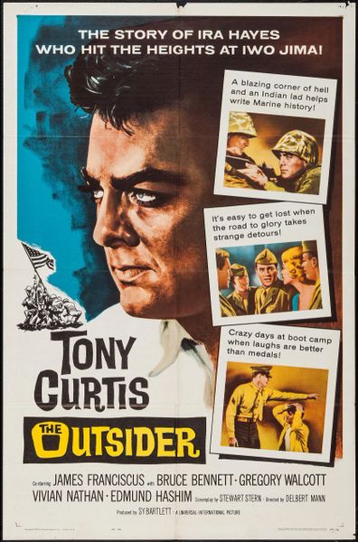 The Outsider, Tony Curtis, James Franciscus, Bruce Bennett, DVD 1961