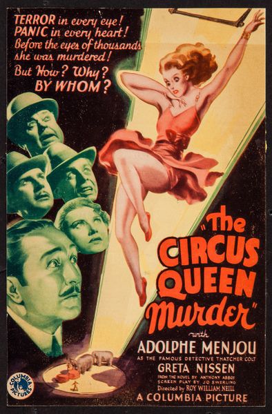 Circus Queen Murder, Adolph Menjou, Greta Nissen, Dwight Frye (1933)