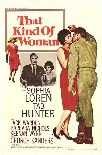 That Kind of Woman (1959) Sophia Loren, Tab Hunter, George Sanders, Jack Warden