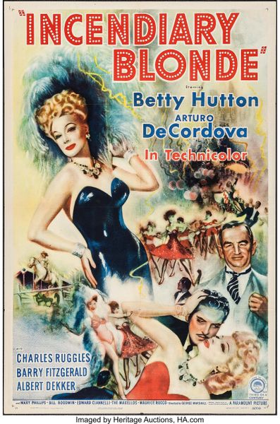 Incendiary Blonde (1943) Betty Hutton, Arturo de Cordova