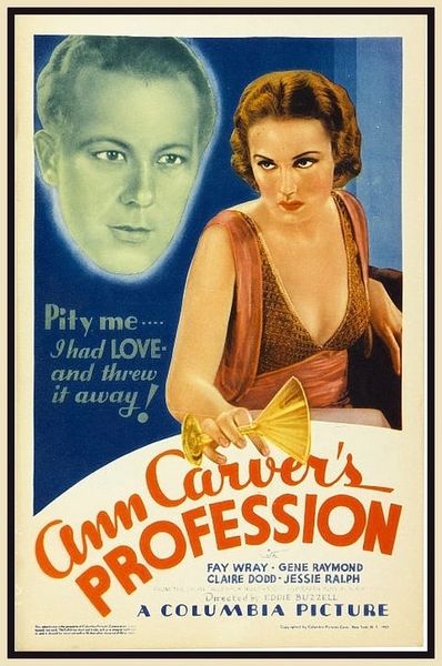 Ann Carver's Profession Gene Raymond, Fay Wray (1933) DVD