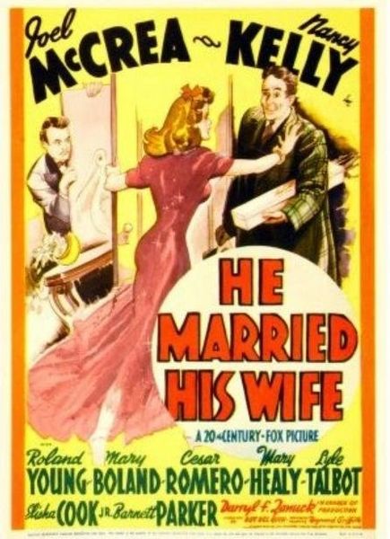 He Married His Wife (1940) DVD