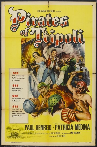 Pirates of Tripoli (1955) DVD