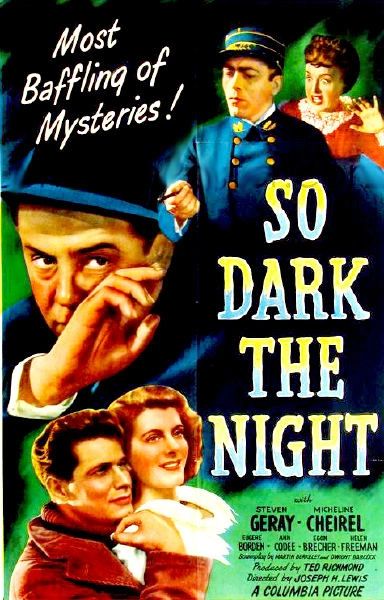 So Dark the Night (1946) DVD