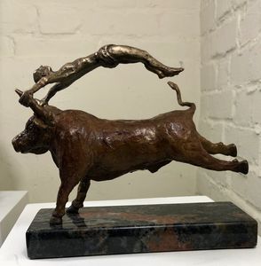 The Bull Leaper bronze sculpture