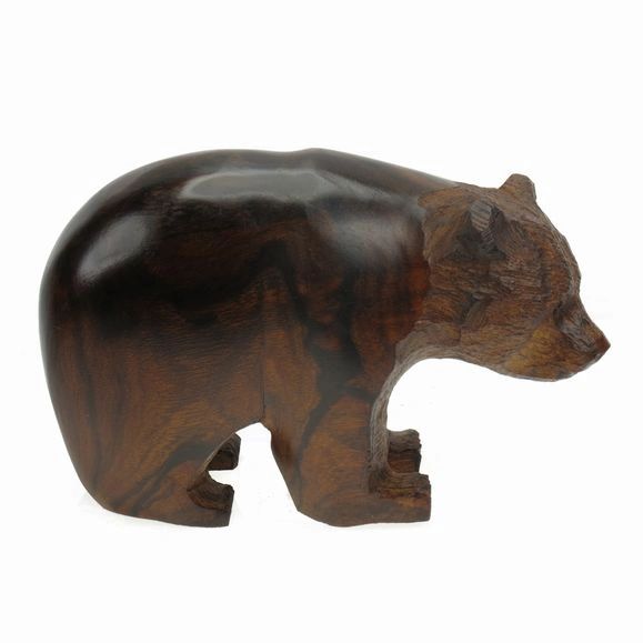 Carving - Ironwood SubAdult Bear - 4"