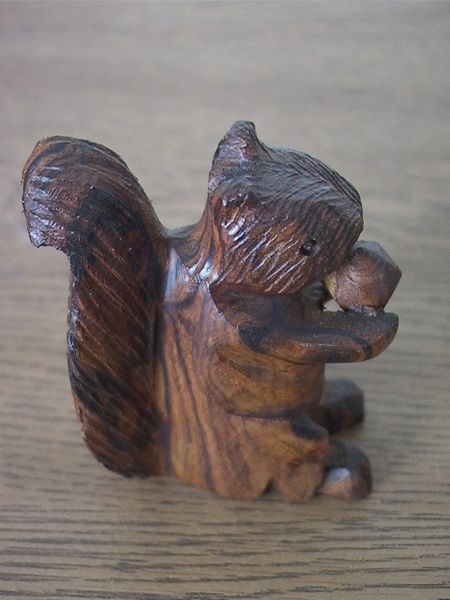 Carving - Ironwood Squirrel - 3"
