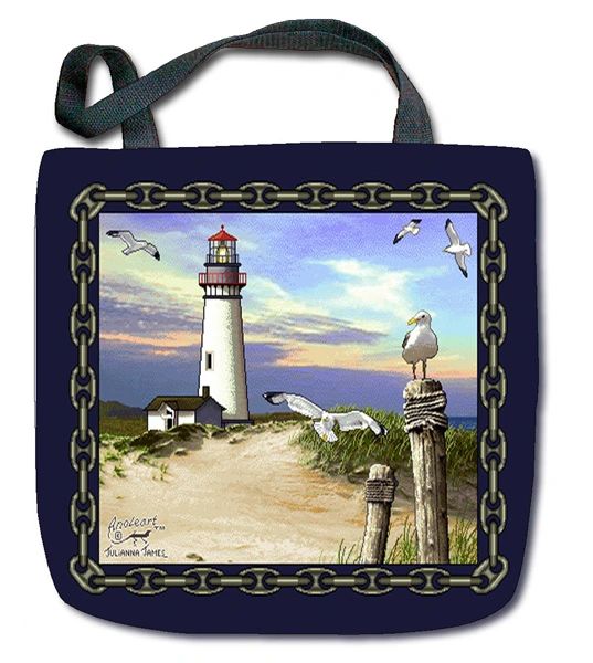 Tapestry - Tote Bag - 17" x 17" - "Lighthouse"