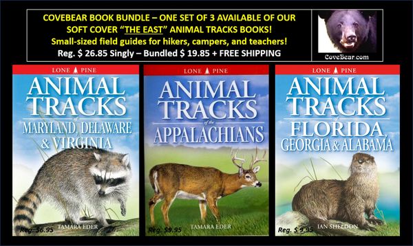 Books - One Set of 3 of "THE EAST" Animal Tracks