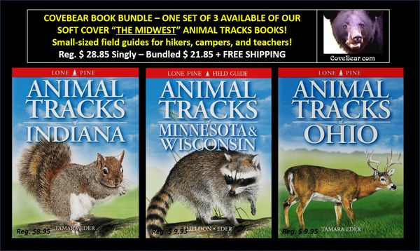Books - One Set Animal Tracks of 3 THE MIDWEST: Ohio - Indiana - Minnesota & Wisconsin