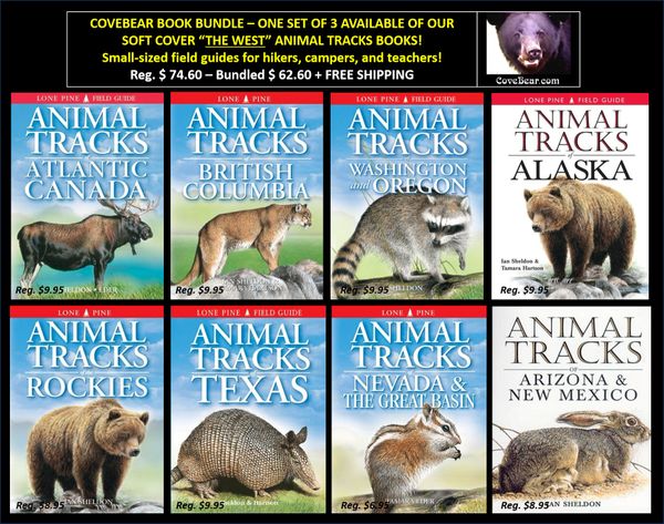 Books - One Set of 8 Animal Tracks of THE WEST