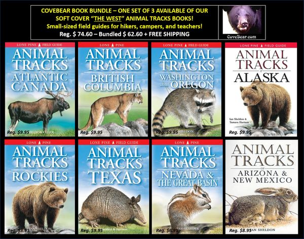 Book - One Set of 8 Animal Tracks of THE WEST