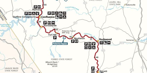 Great Allegheny Passage Trail maps are available here