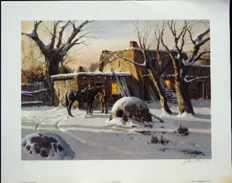 Winter at the Pueblo by James Boren