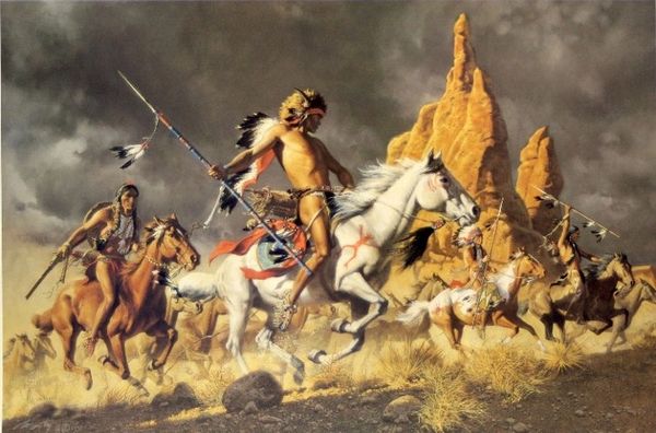 Navajo Ponies for Comanche Warrior sby Frank McCarthy