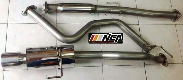 92-95 CIVIC 3DR HB EH2/EJ/EG 4"ROLLED TIP MUFFLER STAINLESS CATBACK EXHAUST