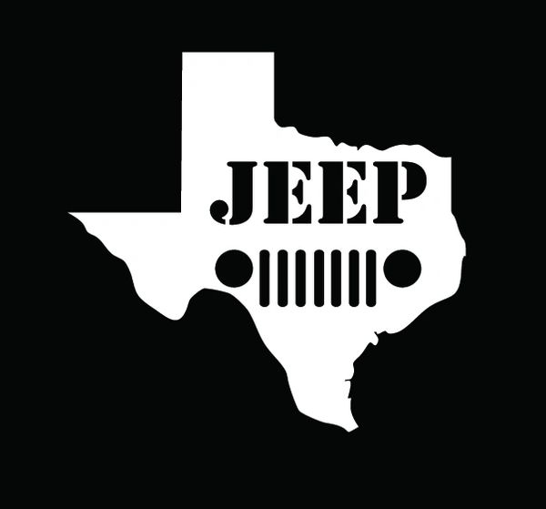 Texas Jeep sticker 2 pack