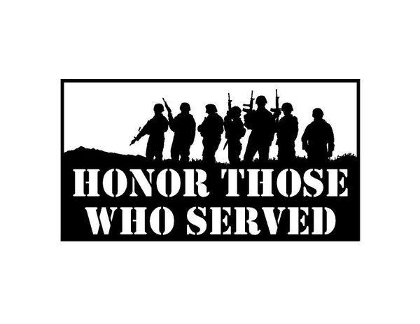 Honor those who served sticker