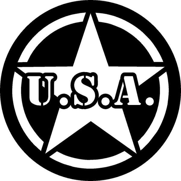 U.S.A. Star - AC vent sticker set