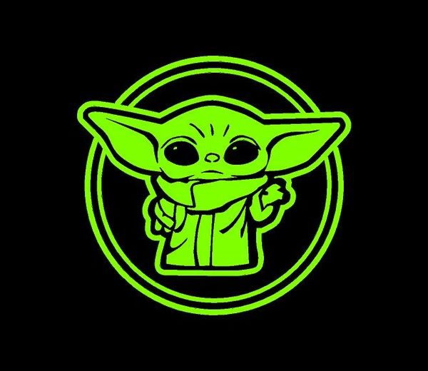 Download Paper Party Supplies Bumper Stickers Red Baby Yoda Grogu Jeep Sticker