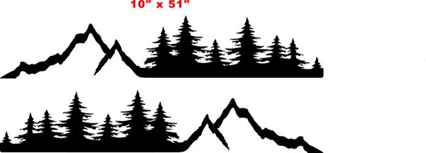 Jeep Stickers Treeline Graphics Kit