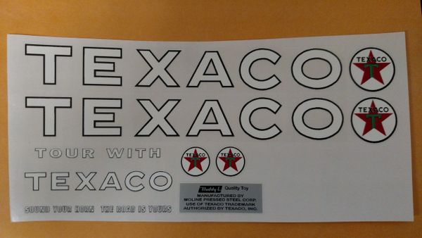 Buddy L Texaco Decals BLTX1 Page 32